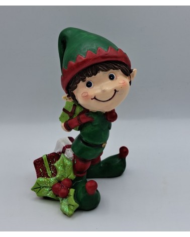 ELFO NATALE H14,5CM CERAMICA