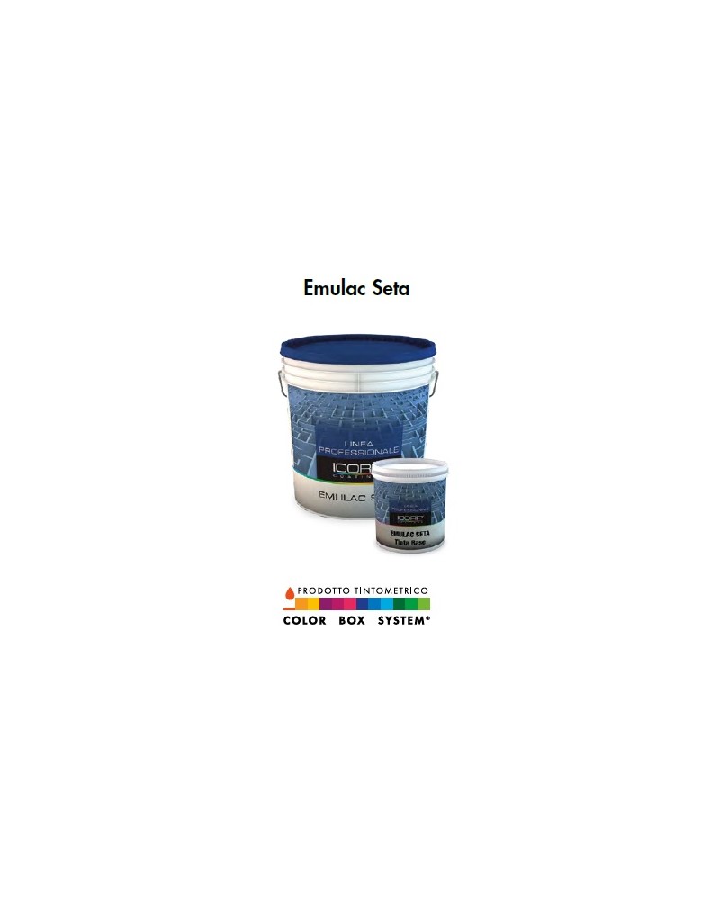 EMULAC SETA BASE P 750ML IDROPITTURA LAVABILE ACRILICA Idropittura acrilica di ottima qualità, con elevate caratteristiche dicop