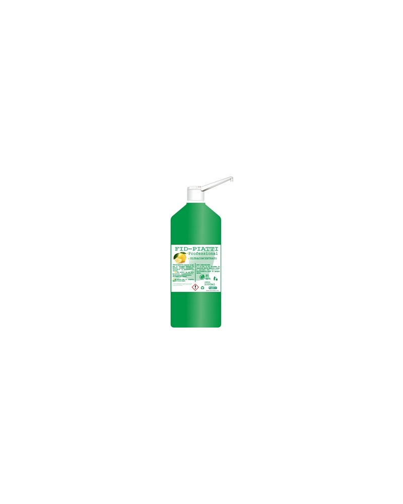 FID PIATTI Detergente liquido 1LT neutro  in gel per il lavaggio manuale di piatti , stoviglie, pentole, vetro, plastica ecc..