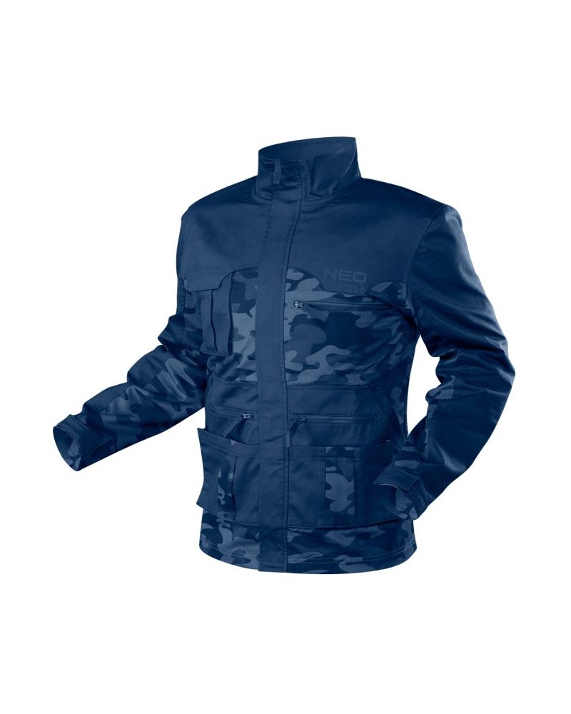 Giacca da lavoro CAMO Navy NEO TAGLIA L (52). Materiali cotone 60%, 37% poliestere, 3% spandex. 255g/m2.