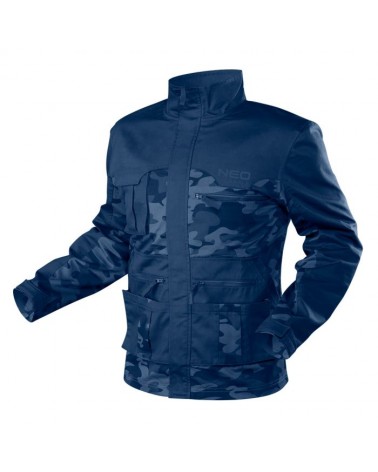 Giacca da lavoro CAMO Navy NEO TAGLIA L (52). Materiali cotone 60%, 37% poliestere, 3% spandex. 255g/m2.