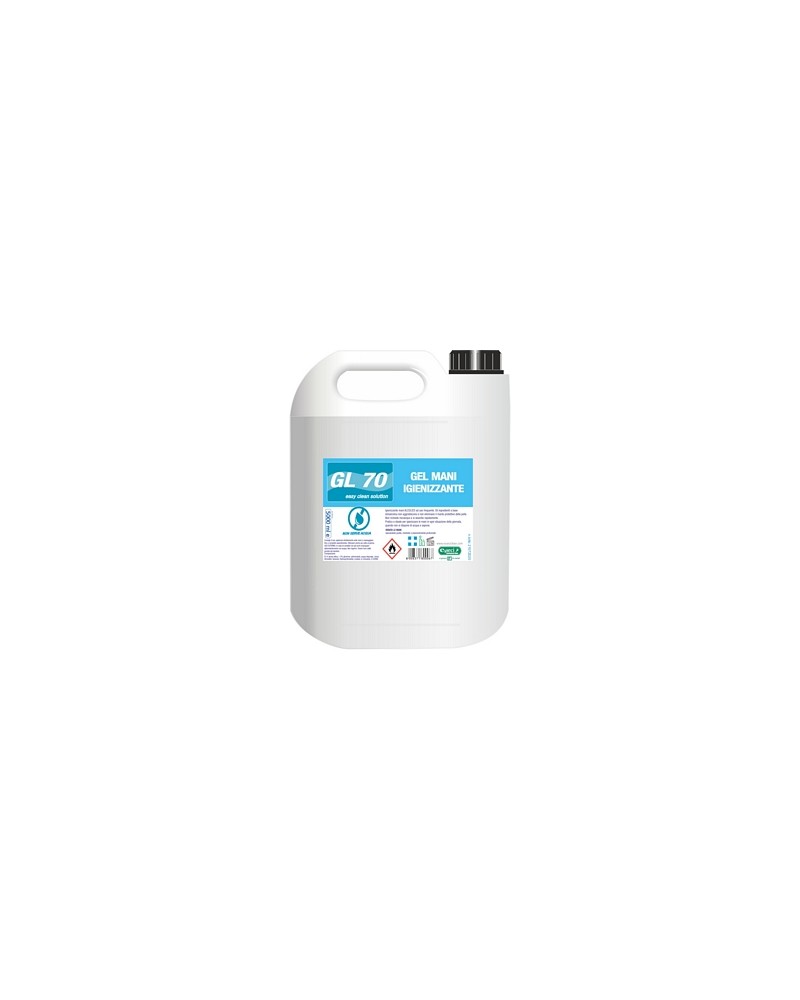 GL 70 GEL MANI ALCOLICO TANICA DA 5LT.E\' un igienizzante mani ad uso frequente. Gli ingredienti a base idroalcolica non aggredi