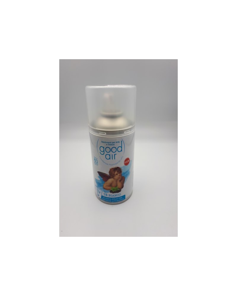 GOOD AIR TE\' BIANCO ML 250 PROFUMO DEODORANTE SPRAY PER AMBIENTI, PER DIFFUSORE  AUTOMATICO