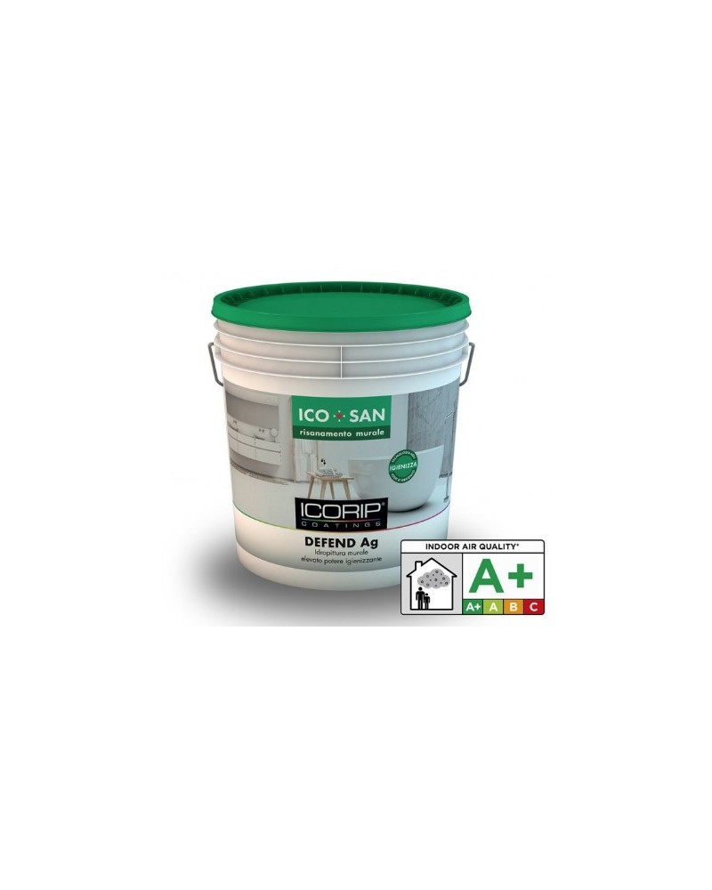 IDROPITTURA ICOSAN DEFEND IGIENIZZANTE Ag BIANCO (Base P) 0,75LT ICORIP