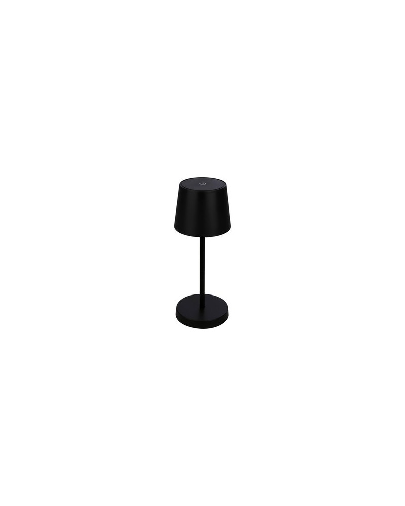 LAMPADA DA TAVOLO LED COLORE NERO CON BATTERIA RICARICABILE 2,6W 150LUMEN