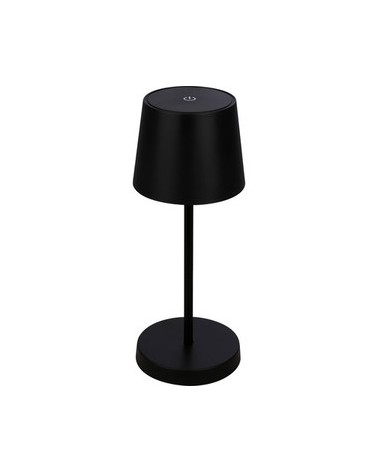 LAMPADA DA TAVOLO LED COLORE NERO CON BATTERIA RICARICABILE 2,6W 150LUMEN