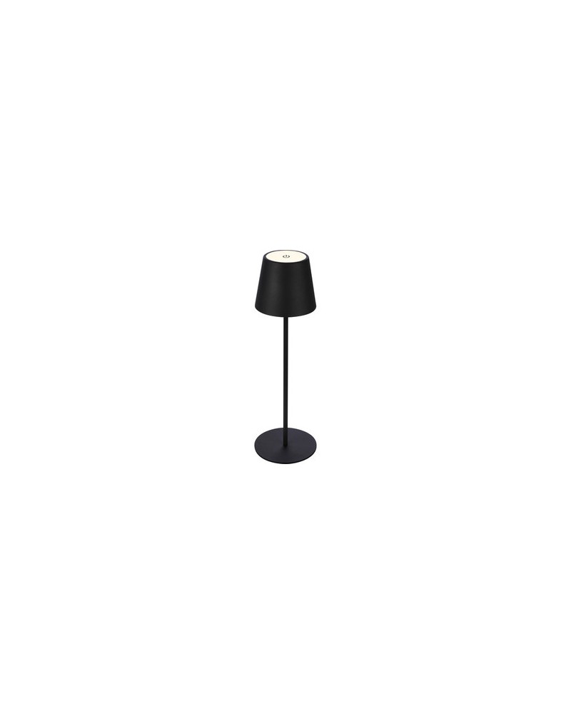 LAMPADA DA TAVOLO LED COLORE NERO CON BATTERIA RICARICABILE 2,6W 280LUMEN