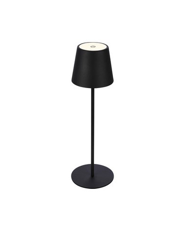 LAMPADA DA TAVOLO LED COLORE NERO CON BATTERIA RICARICABILE 2,6W 280LUMEN