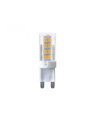 Lampada led bispina 3W=30W 270LM 3000K calda, attacco G9. Angolo 360°, classe A++, IP20, durata 25000 ore, 15000 accensioni.