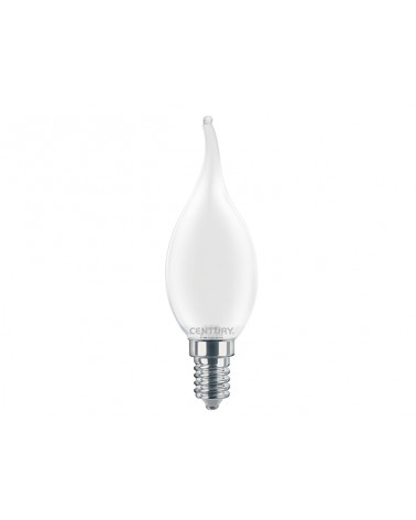 Lampada led fiamma filamento serie incanto satinato 4w=40w luce 3000k CENTURY