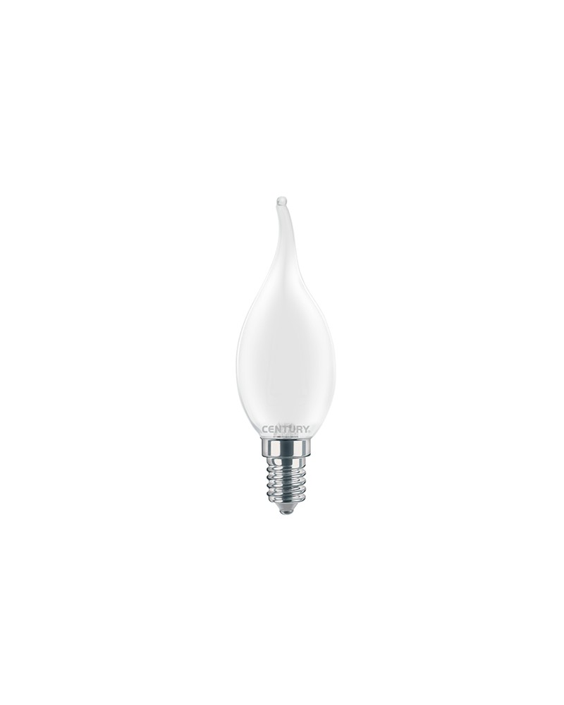 Lampada led fiamma filamento serie incanto satinato 4w=40w luce 3000k CENTURY