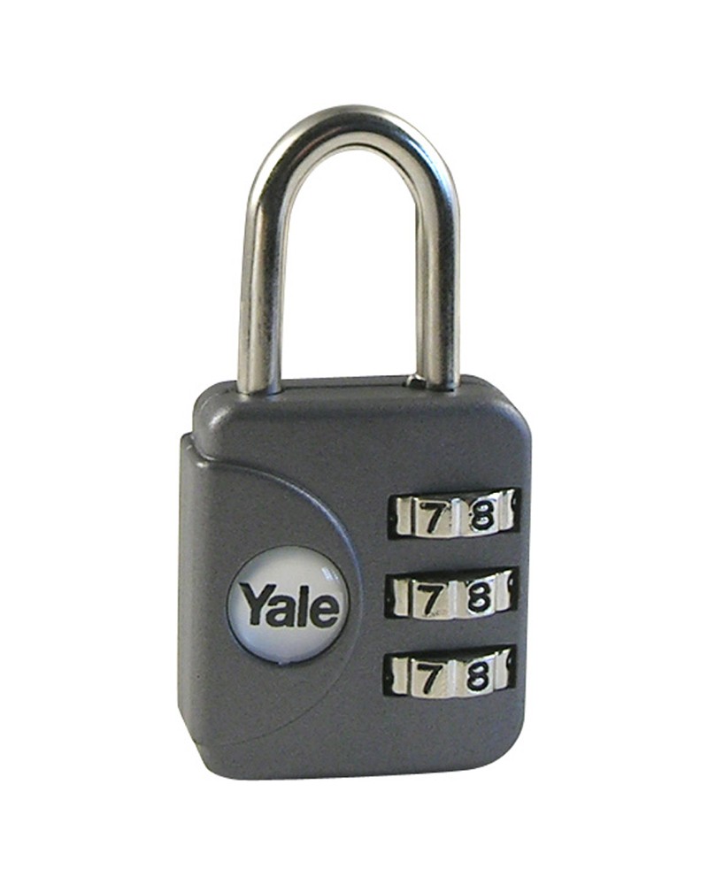 LUCCHETTO YALE VIAGGIO A COMBINAZIONE MM28 GRIGIO