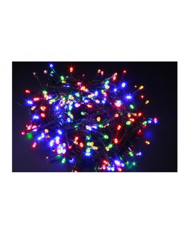 LUCI NATALE da 100led MULTICOLOR. Lunghezza luci: mt.4,00. Lunghezza cavo: mt.3,00. PER ESTERNO/INTERNO