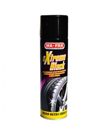 LUCIDA GOMME \'EXTREME BLACK\' SPRAY MA-FRA 500 ml. E\' un prodotto spray per lucidare le gomme dell’auto