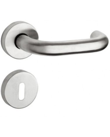 MANIGLIA ACCIAIO INOX L101 BOCCHETTA PATENT SATINATO