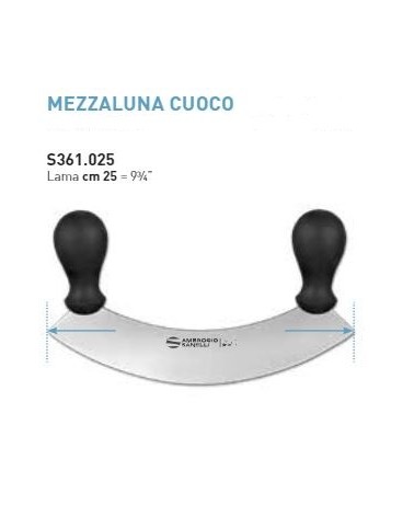 MEZZALUNA CUOCO SUPRA CM.25 AMBROGIO SANELLI COD.5361.025