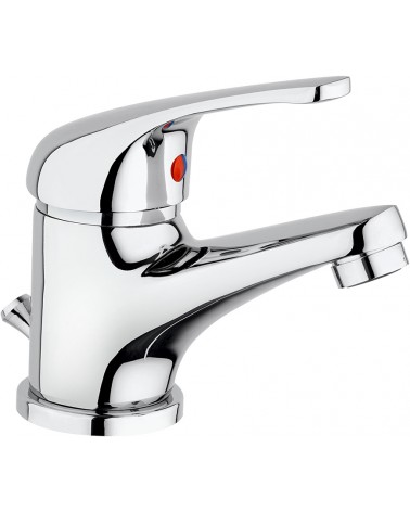 MISCELATORE LAVABO CON SCARICO AUTOMATICO ONDA CARTUCCIA DA 40MM MAURER