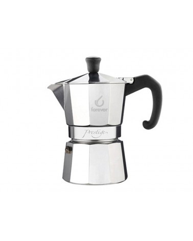 MOKA PRESTIGE INDUZIONE 2 tazzeLa prima caffettiera adatta ai piani cottura a induzione costruita interamente in alluminio. Mani