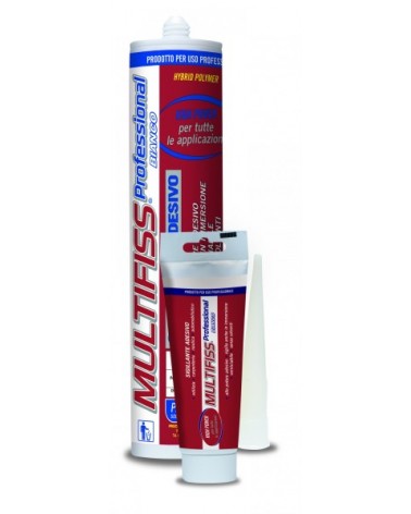 MULTIFISS PROFESSIONAL BIANCO (RAL 9010) 290ML Adesivo-sigillante a reticolazione di polimeri ibridi.