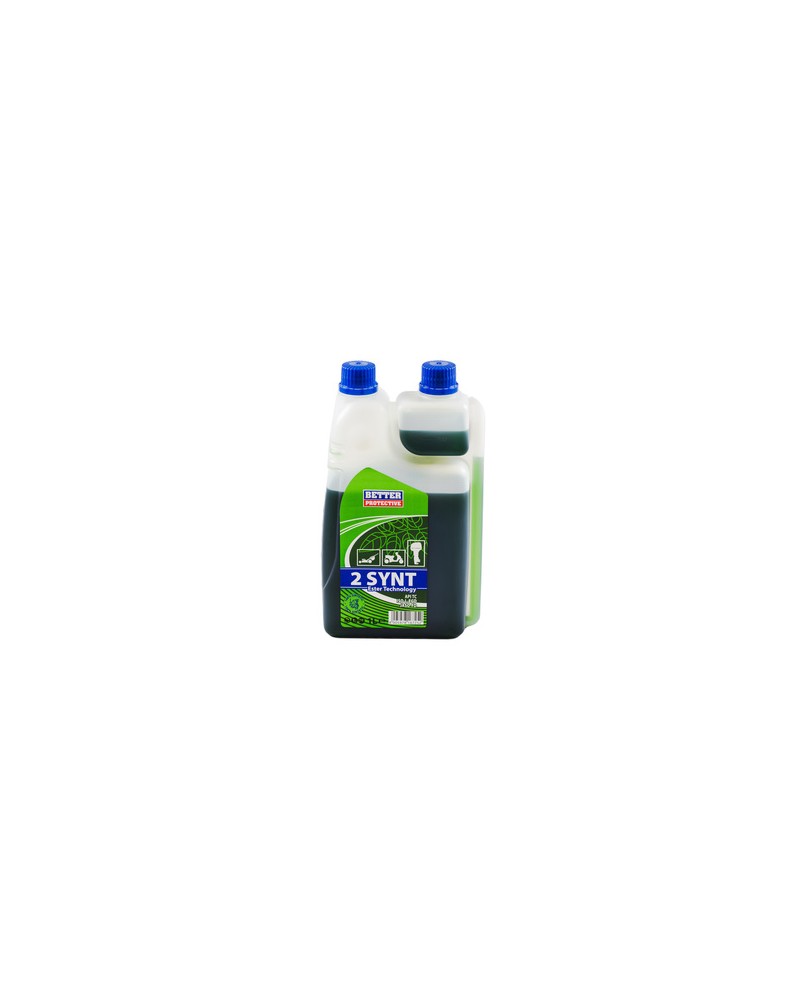 OLIO 2T 100% SINT. BETTER C. per miscela, 100% sintetico, bassa fumosita\' , massima protezione. Con dosatore. Confezione da 1 l