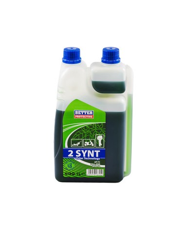 OLIO 2T 100% SINT. BETTER C. per miscela, 100% sintetico, bassa fumosita\' , massima protezione. Con dosatore. Confezione da 1 l