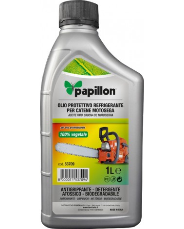 Olio lubrificante 1LT PAPILLON a base vegetale biodegradabile - per catene di motoseghe ed elettroseghe