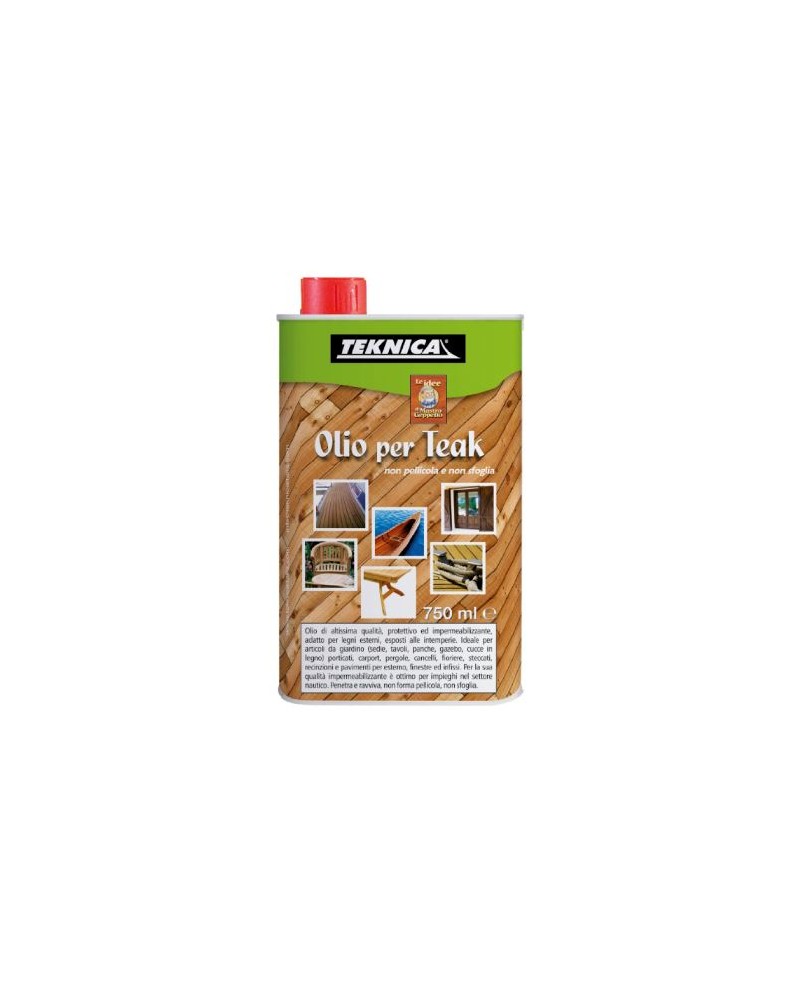 OLIO PER TEAK 375ML PROTETTIVO ED IMPERMEABILIZZANTE TEKNICA ART. TK05-0690