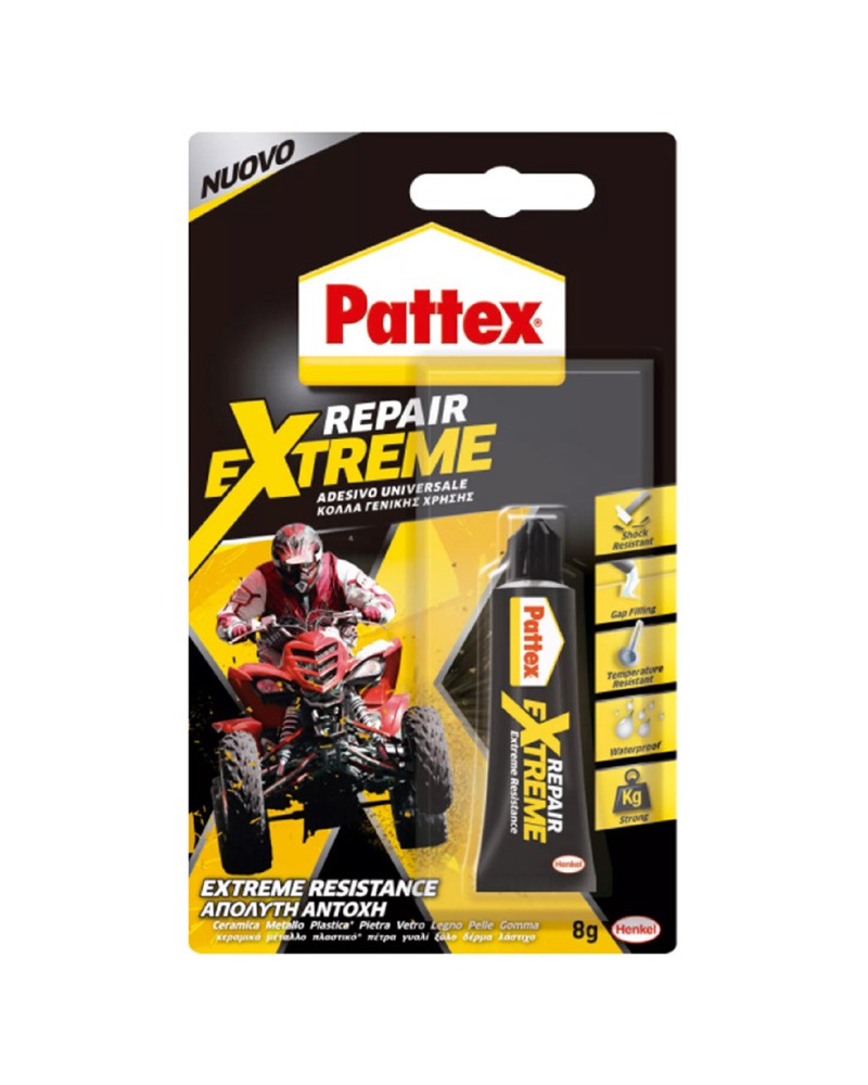 PATTEX COLLA REPAIR GEL EXTREME GRAMMI 20- adesivo flessibile multiuso, ideale per tutti i materiali (legno, metalli, plastica, 