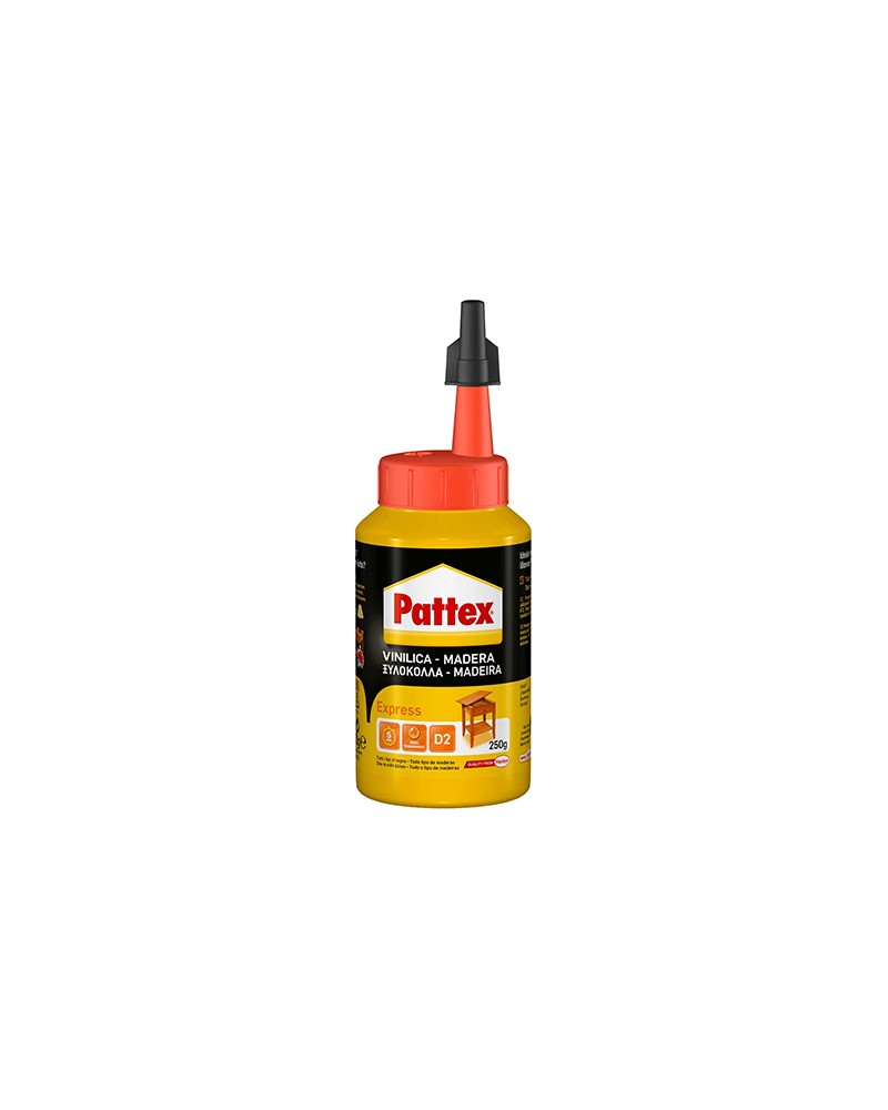 PATTEX LEGNO EXPRESS 250GR. adesivo acetovinilico per incollaggi su tutti i tipi di legno e derivati,truciolari e compensati, ma