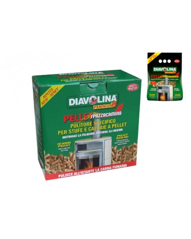 Pellet spazzacamino per pulizia delle canne fumarie di stufe e caldaie a pellet. 1,5kg di pulitore pellet.