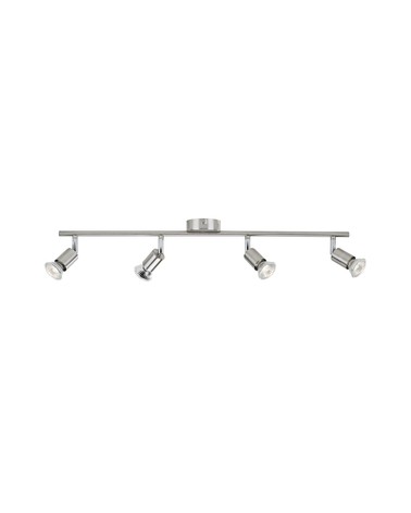 PHILIPS LAMPADALIMBALI 4 FARETTI GU10, finitura nichel,attacco GU10. Forniti senza faretti