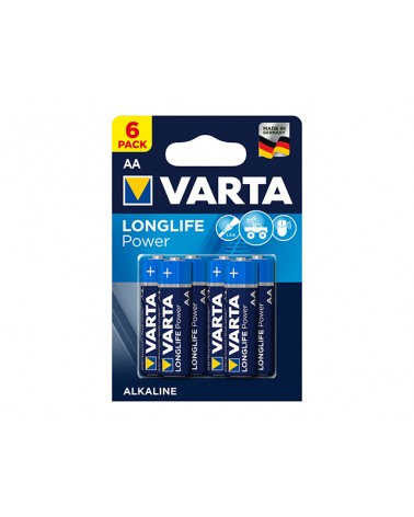 Pila HIGH ENERGY VARTA. Tipo Stilo. Alcalina. TIPO AA 1,5 volt. Confezione 4+2 PZ