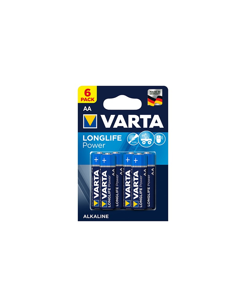 Pila HIGH ENERGY VARTA. Tipo Stilo. Alcalina. TIPO AA 1,5 volt. Confezione 4+2 PZ