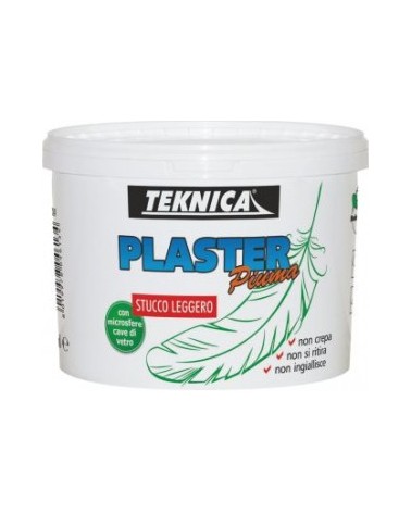 PLASTER PIUMA STUCCO LEGGERO 500ML per interno utile per stuccare superfici murali, legno, ferro, pavimenti, ghisa. Sovravernici