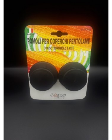 POMOLO PER COPERCHI PENTOLAME CAPER NERI ( PREZZO PER 1 POMOLO)