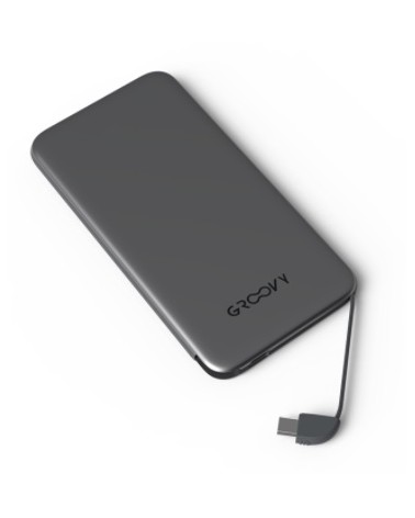 POWER BANK MICRO USB + TYPE C 4000mAh GROOVY