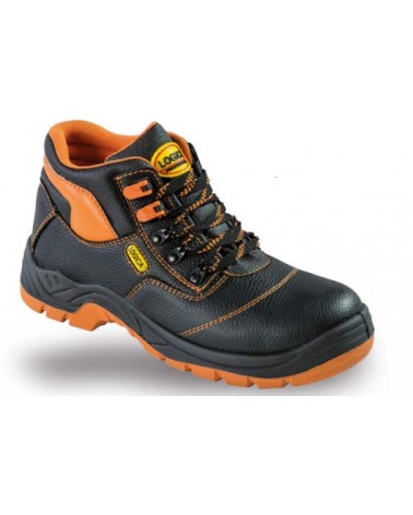 SCARPA ANTINFORTUNISTICA ALTA S32/K S3 IN PELLE NERA TAGLIA 39 LOGICA