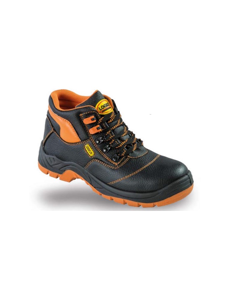 SCARPA ANTINFORTUNISTICA ALTA S32/K S3 IN PELLE NERA TAGLIA 45 LOGICA