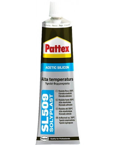 Sigillante acetico PATTEX SL 509 ALTE TEMPERATURE è un sigillante acetico che polimerizza a contatto con l\'aria, mantenendo una