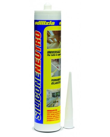 SILICONE NEUTRO EDILIZIA BIANCO (RAL 9010) 280MLPuro silicone ad alta adesione.