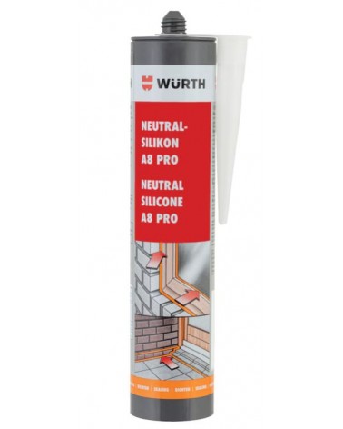 SILICONE NEUTRO SERRAMENTO TRASPARENTE 310ML WURTH art. 089285331