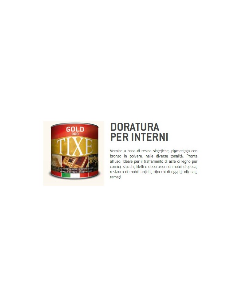 SMALTO A SOLVENTE ORO PALLIDO TIXE PER INTERNO ART 101.203 TIXE