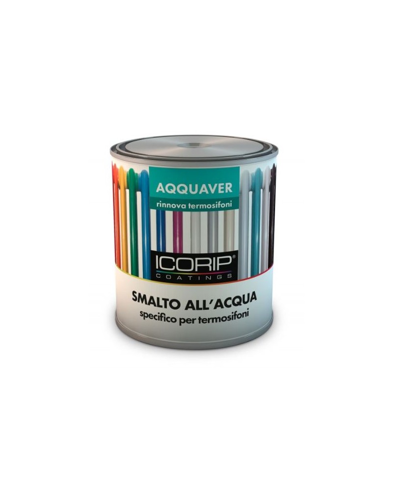 SMALTO ALL\'ACQUA AQQUAVER PER TERMOSIFONI BIANCO SATINATO 750ML