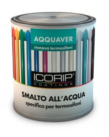 SMALTO ALL\'ACQUA AQQUAVER PER TERMOSIFONI BIANCO SATINATO 750ML