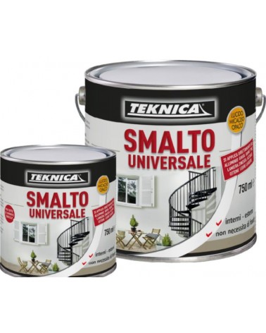 SMALTO UNIVERSALE SUPPORTI DIFFICILI GRIGIO OPACO RAL7040 FONDO / FINITURA 750ML TEKNICA TK17-5477