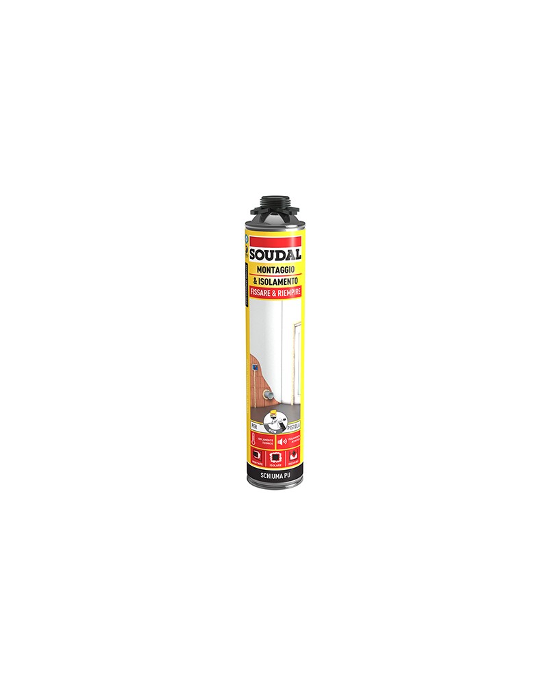 SOUDAL SCHIUMA POLIURETANICA PISTOLA B3 750ML