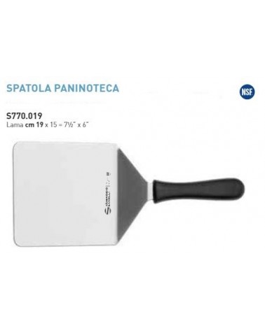 SPATOLA PANINOTECA RIVOLTARE SUPRA CM19X15 INOX AMBROGIO SANELLI COD.S770.019