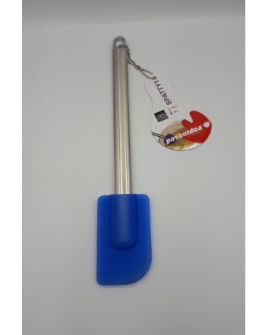 SPATOLA SPATTY MANICO INOX IN SILICONE TRANSLUCIDO BLU CM29  PAVONI