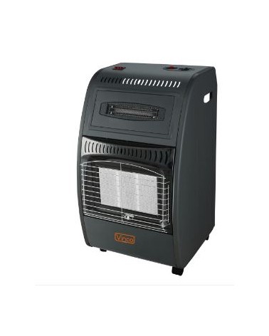 STUFA A GAS/ELETTRICA VENTILATA VINCO alimentazione Gas propano/butano 3 selezioni 1400/2800/4200W e alimentazione elettrica 2 s