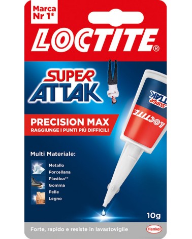 SUPER ATTAK liquido 3 GRAMMI - adesivo universale istantaneo - adatto per ceramica, legno, metallo, cuoio, gomma e carta